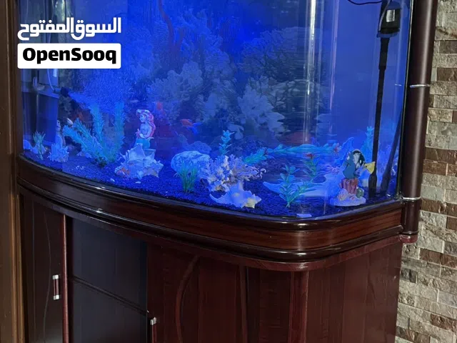 حوض سمك مع خزانة
