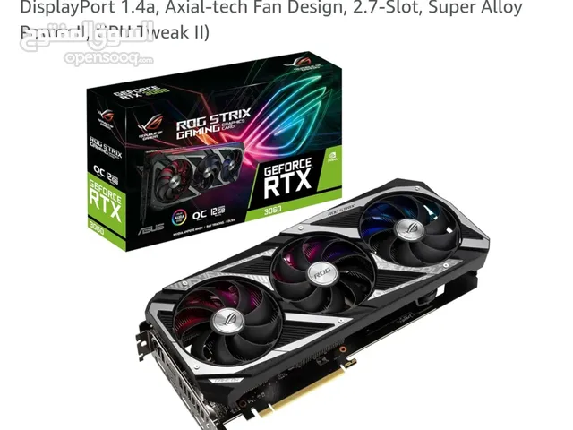 كرت شاشة ASUS ROG STRIX RTX 3060 12gb