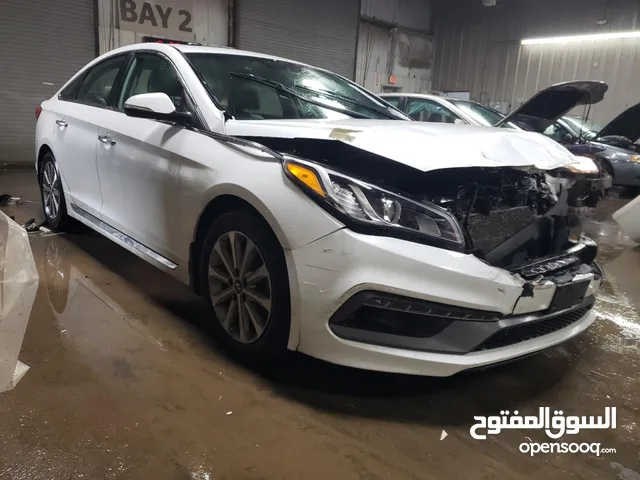 HYUNDAI SONATA 2017 WHITE LIMITED FULL OPTION VCC PAPER MILES 107562 RUN&DRIVE 5NPE34AF4HH478492