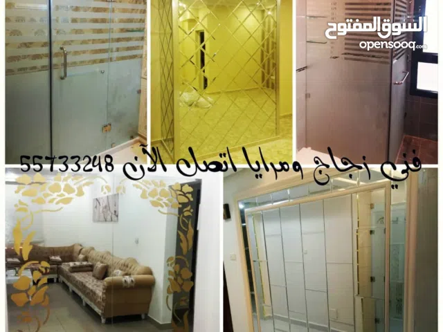 فيي تركيب ابواب زجاج مرايات شاور بوكس جام سكريت طاولات طعام