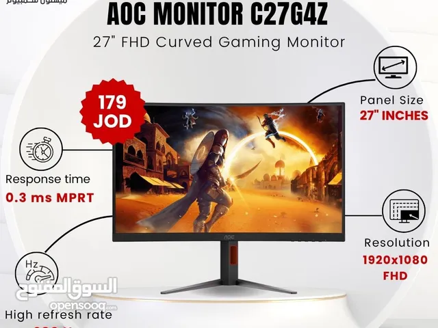 شاشة اي او سي Monitor AOC Curved 27 Inch بافضل الاسعار