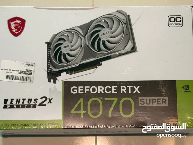 كرت شاشة جديد GPU Geforce RTX 4070 super 12GB