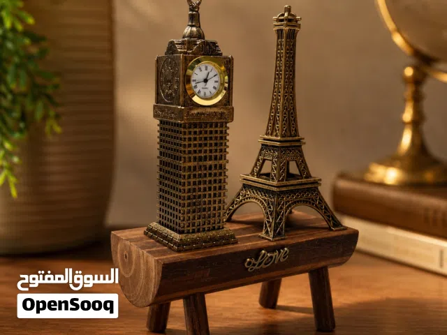 قطعة ديكور برج ايفل وبرج ساعه