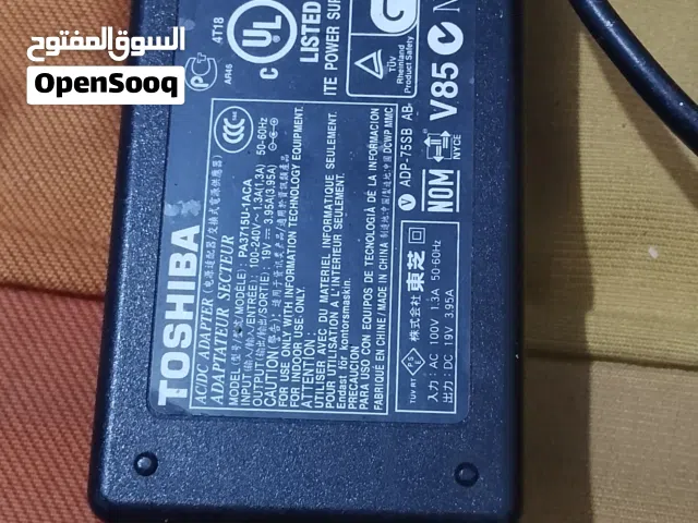 شاحن لابتوب toshiba 75W اصلي شغال 100%