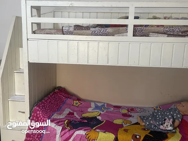 تخت خشب ممتاز طابقين مع جوارير