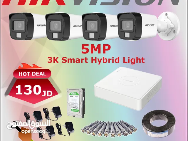 نظام مراقبة 5MP بتقنية Smart Hybrid Light مع تصوير ليلي ملون