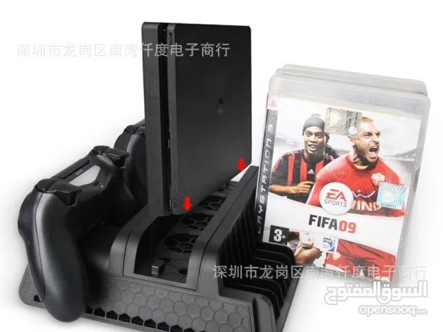 قاعدة التبريد المتكاملة لجهاز PS4 / Slim / Pro من DOBE – كل ما يحتاجه الجيمر في قطعة واحدة!