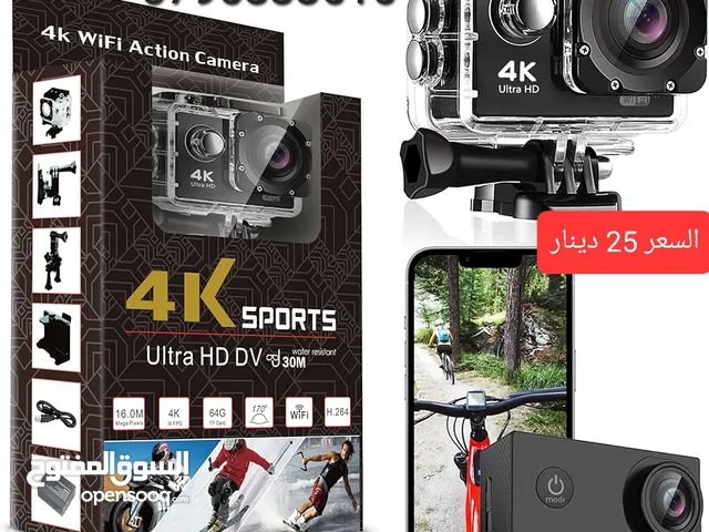 كاميرا أكشن رياضية للمغامرات بدقة مذهلة 4K ومستشعر 20 ميغا بكسل مع عدسة 170 درجة مقاومة للماء ومتعدد