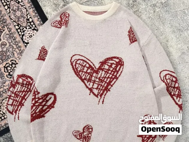 Men's Casual Button-Front Heart & Ribbed Collar Sweater - Loose Fit Round Neck Long Sleeve