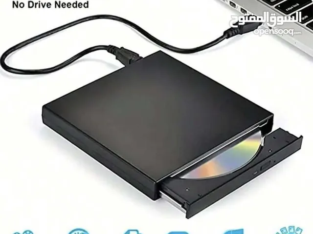 قارئ dvd - Cd خارجي محمول سهل وسريع جدا فعال وحجمه صغير بمنفذ Usb سهل التوصيل والتشغيل