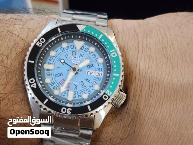 Seiko Five Sport Custom Mod ice blue dail limited