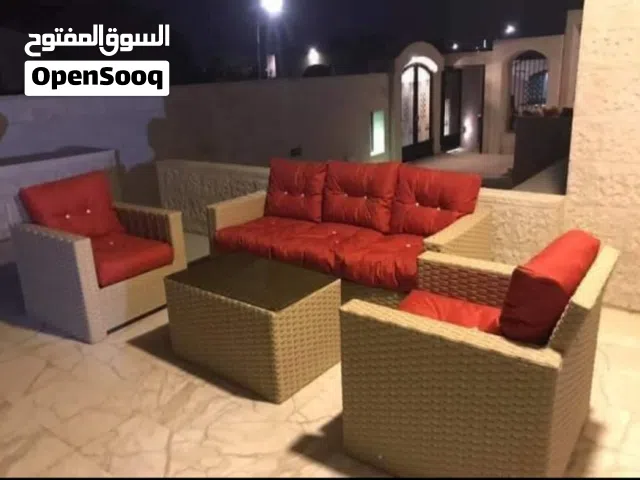 اطقم رتان فاخرة ومراجيح ثلاثية وثنايية وعش البلبل وكراسي هزاز