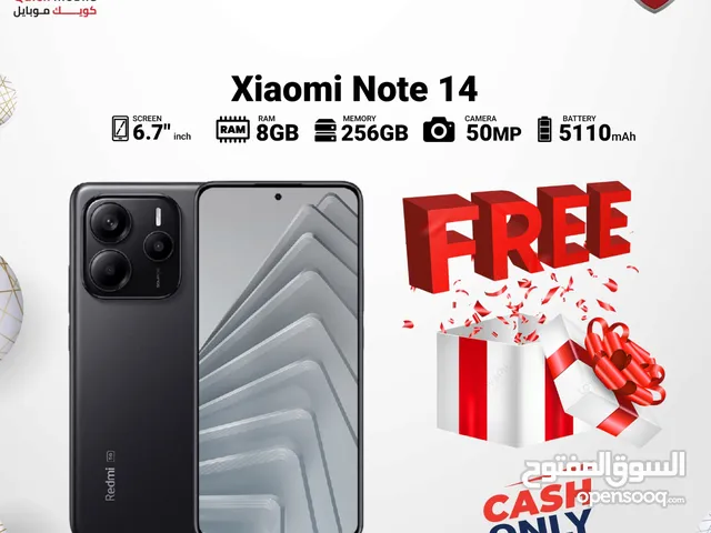 XIAOMI NOTE 14 ( 256GB ) / RAM 8 NEW /// شاومي نوت 14 ذاكرة 256 الرام 8 الجديد