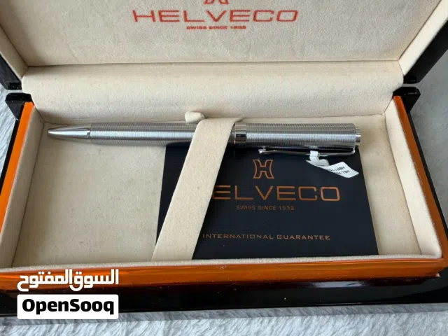 قلم HELVECO اصلي من فخامه سويسرية فاخره تفاصيل انيقة بتصميم معدني فاخر و لمعه انيقة