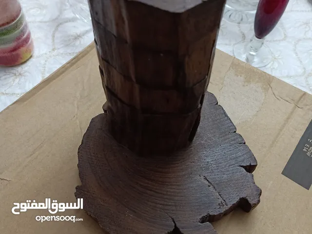 حامل شموع خشبى هاند ميد