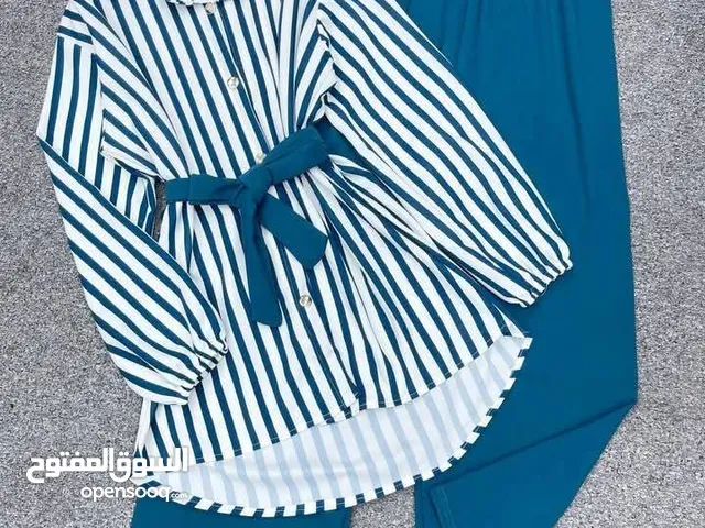 طقم ستاتي مقلم