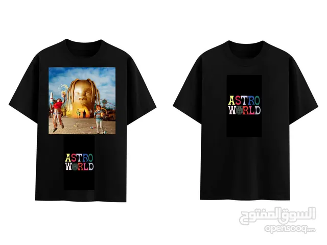 تيشيرت تريند Travis Scott astro world وخامه نضيفه وسعر محترم وتوصيل جميع المحافظات