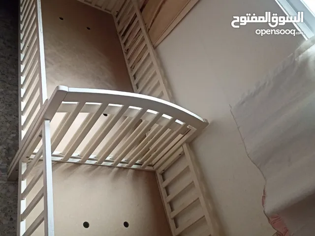 سرير أطفال عدد 2 (خشب اصلي) قياس (70x140 للسرير الواحد ) +فرشتين مجانا