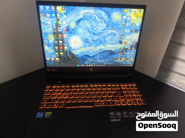 لابتوب كيمينك Acer Nitro V16  (i7 14th Gen / RTX 4060) نظيف جداً مع ضمان النبع
