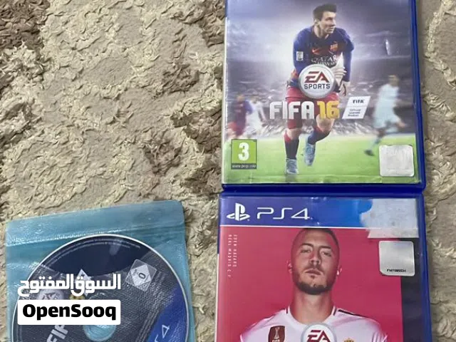 بيع دسكات PS4 FIFA 16 / FIFA 18 / FIFA 20 بحالة ممتازة سوق الجمعة طرابلس