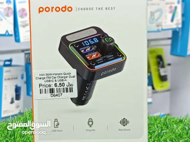 PORODO QUICK - CHARGE FM CAR CHARGER