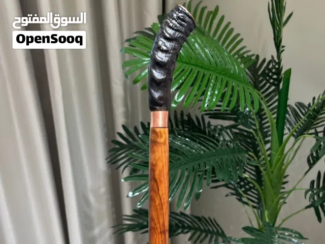 للبيع عصى عتم عماني مع قرن الغزال