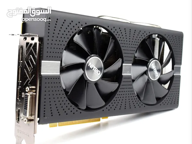 rx 580 sapphire nitro 8gb VRAM معا كيبورد سويتش ازرق و ماوس و ماوس باد