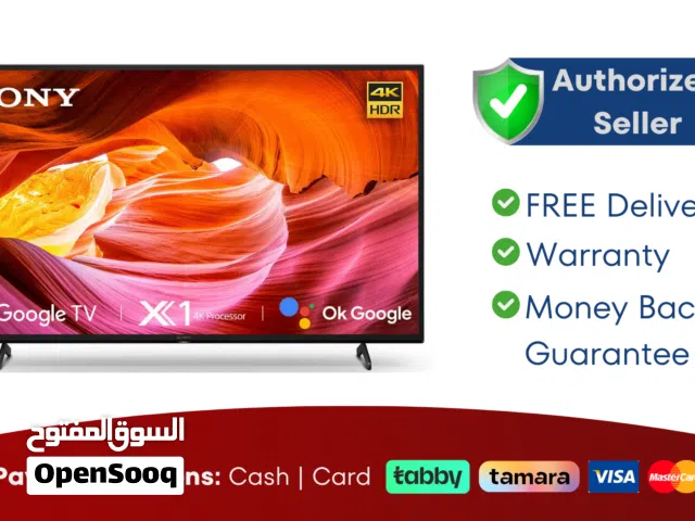 Sony 50" Andriod Smart TV - 4K