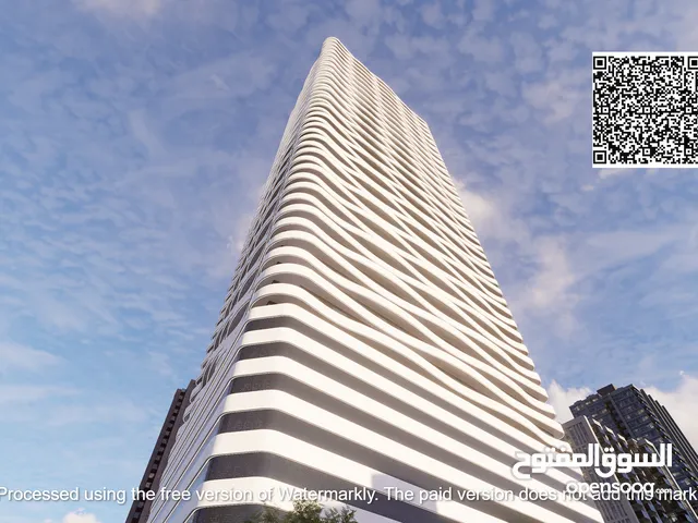 شقة غرفتين بسعر ممتاز وتقسيط 6 سنوات في برج ONEالعصري ومسبح وصالات رياضية وحدائق خضراء