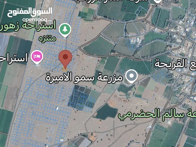 للبيع 15 قطعة ارض في بركاء والمصنعة بمساحات فوق 600 متر