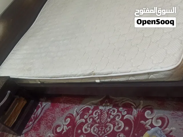 Queen size bed for sale with one side cupboard and mettras 30bd no delivery Whatsapp number