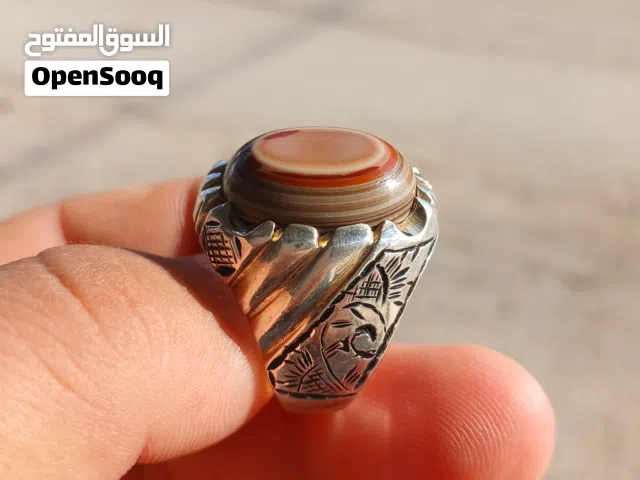 خاتم فضة عيار 999