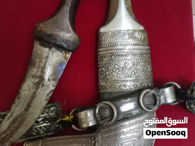 قطاعة خنجر فضة تحفة تراثية قديمة