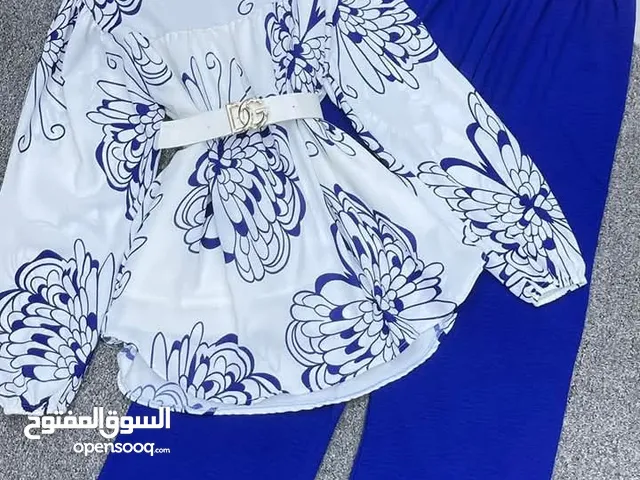 طقم ستاتي قطعتين   متوفر بعدة ألوان   فـري سـايـز بـلبـس مـن وزن 50-85