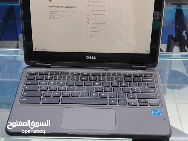 Dell chrome book 4gb and 32gb Touch and x360 Type-c charger only 25 riyal