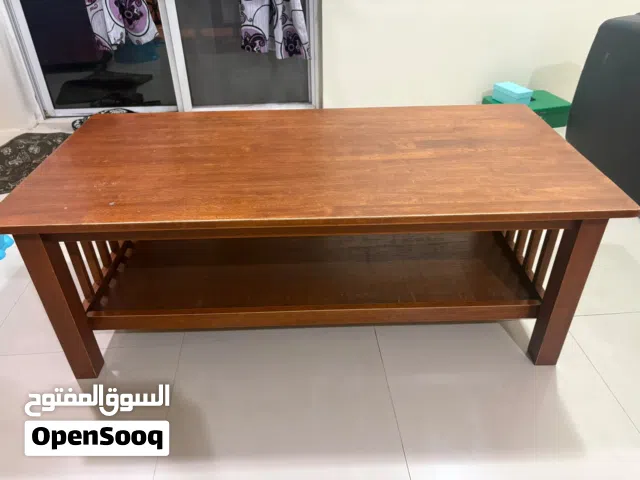 Medium size wooden two layered table