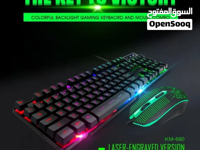 سيت الالعاب الميكانيكي الضوئي كيبورد+ ماوس..سوبر led