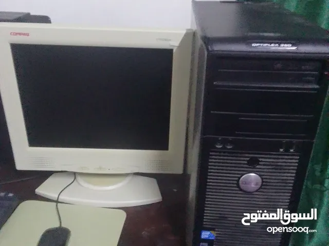 للبيع كومبيوتر مع ملحقاته دل DELL OPTIPLEX 360 معالج كور تو ديو رام 4 غيغا وتلفزيون سامسونج 21 بوصة