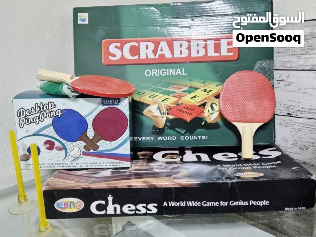 Scrabble Pingpong table and Chess