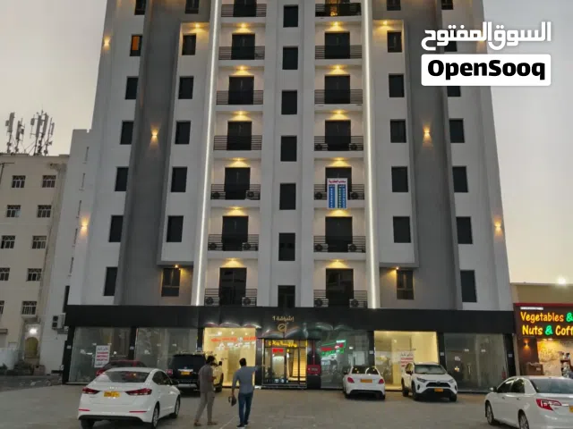 شقق جديدة مودرن غير مفروشة ومفروشة لايجار بالمعبيلة شارع النور بجوار ماكينة بنك مسقط