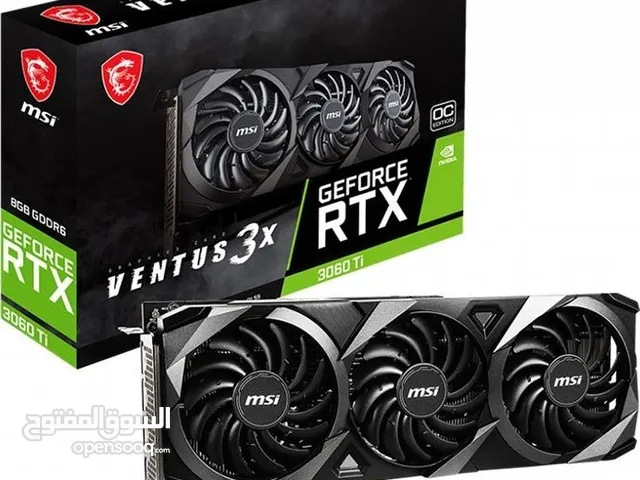 للبيع كرت msi ventus x3 3060 ti
