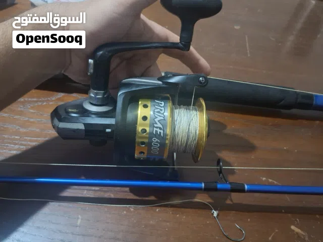 صنارة صيد بحري وسدود ثقيلة 3.7 متر - ماركة Jarvis Walker مع ماكينة prime 6000