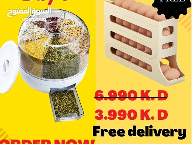 grains storage and egg tray