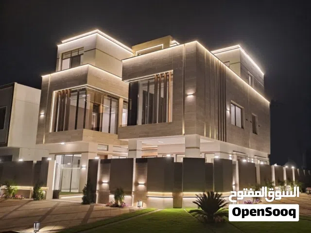 فيلا في الياسمين مطلة على حديقة الحميدية مباشرة زاوية شارع و سكة  3 طوابق و روف الارض 3014 قدم البنا