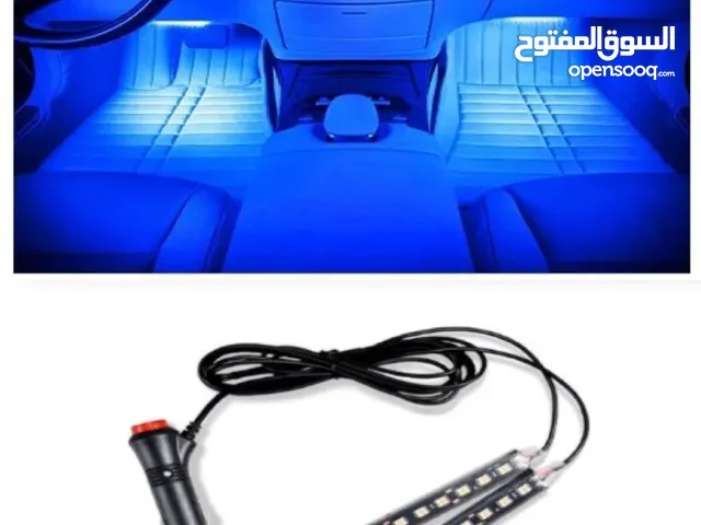 أضاءات LED داخليه للسياره اللون ازرق قطعتين