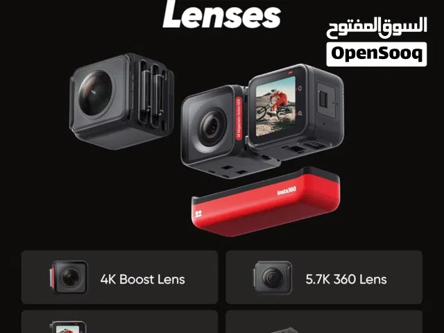 camera, insta one rs 360/action(مناسبة لتصوير)twin edition(الاكشن والتصوير الكامل للدراجات او الغوص)
