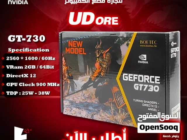 كرت شاشة جيمنغ يودور نفيديا  UDORE Nvidia GeForce 730 DirectX 12 / Ansel VRAM 4G