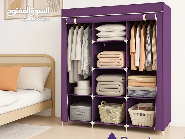 خزانة قماش عملية بتصميم أنيق ومقسّم بذكاء! مناسبة لغرف النوم – بتجمع بين الترتيب والشياكة