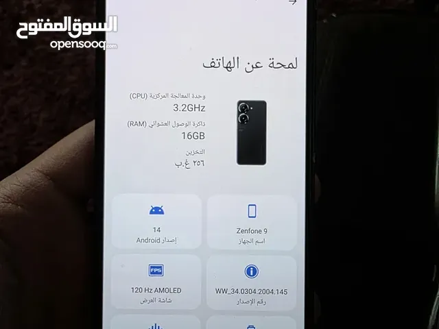 آسوس زنفون 9 مستعمل 256 جيجابايت رام 16 بصمة اصبع وفيس ايدي مع الكرتونة سعر الجهاز جديدتقريبا 800 د.