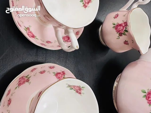 Original bone chine tea set 17 peices with spoon free in very low price brand new box packed
